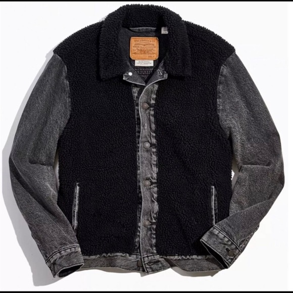 Levi's Other - Levi’s Premium Sherpa Panel Denim Trucker Jacket be